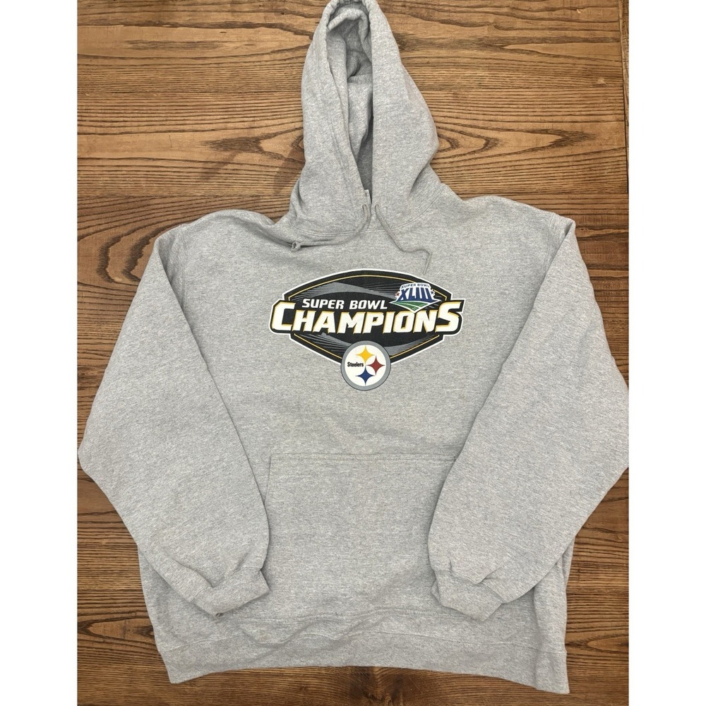 Pittsburgh Steelers NFL Super‎ Bowl XLIII Champions Reebok Sweatshirt Size XL